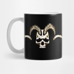 Ram Horned Skull Mug